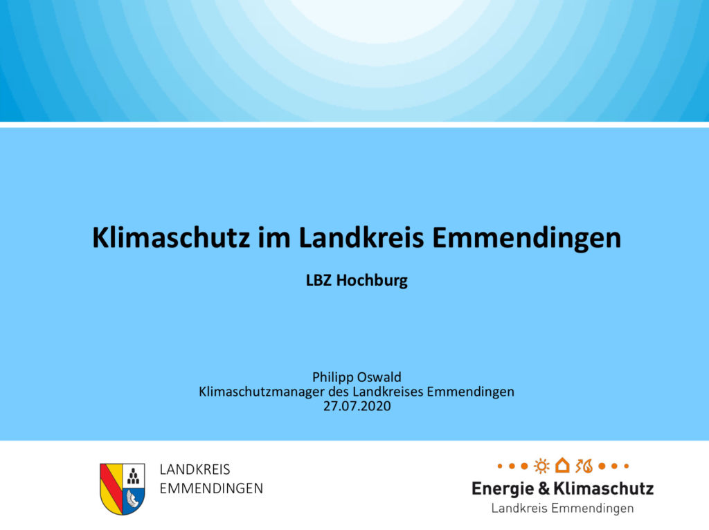 Präsentation: Klimaschutz im Landkreis Emmendingen